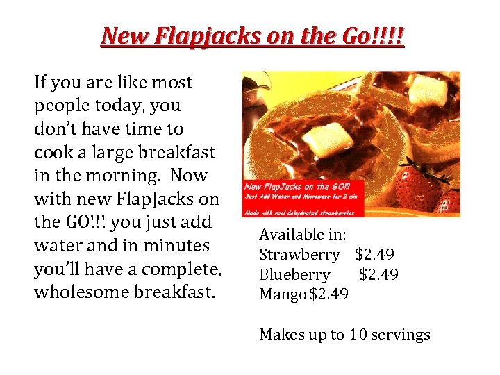 New Flapjacks on the Go!!!! If you are like most people today, you don’t