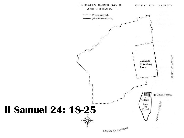 II Samuel 24: 18 -25 