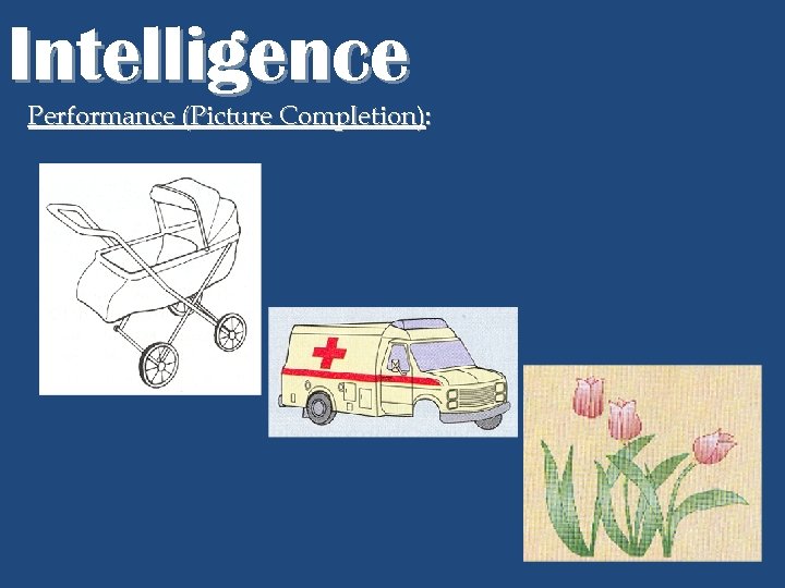 Intelligence Performance (Picture Completion): 