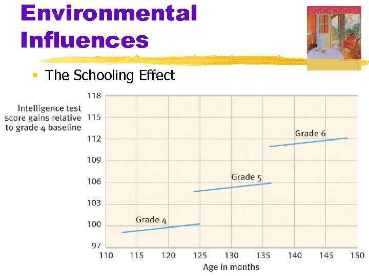 Environmental Influences § The Schooling Effect 