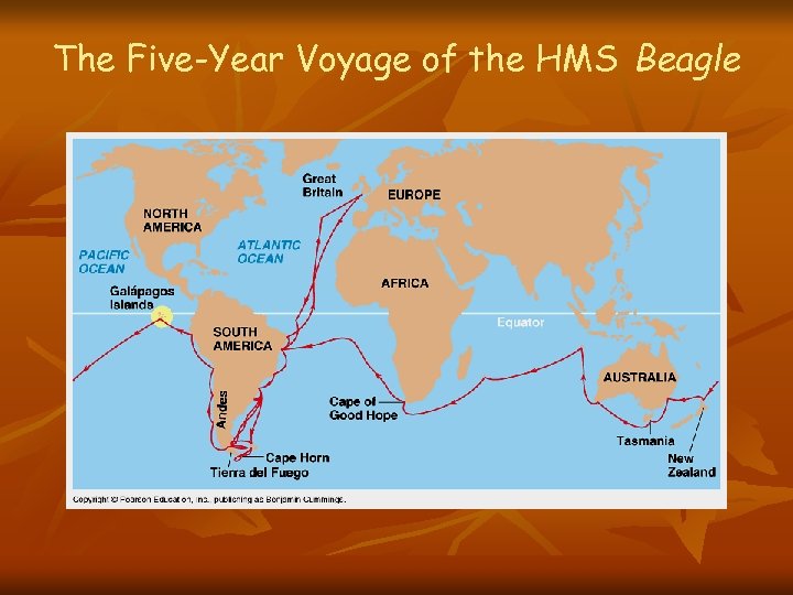 The Five-Year Voyage of the HMS Beagle 