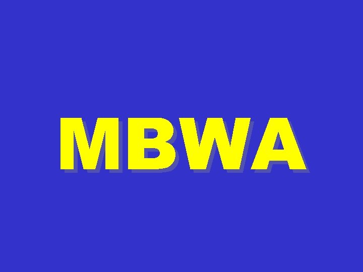 MBWA 