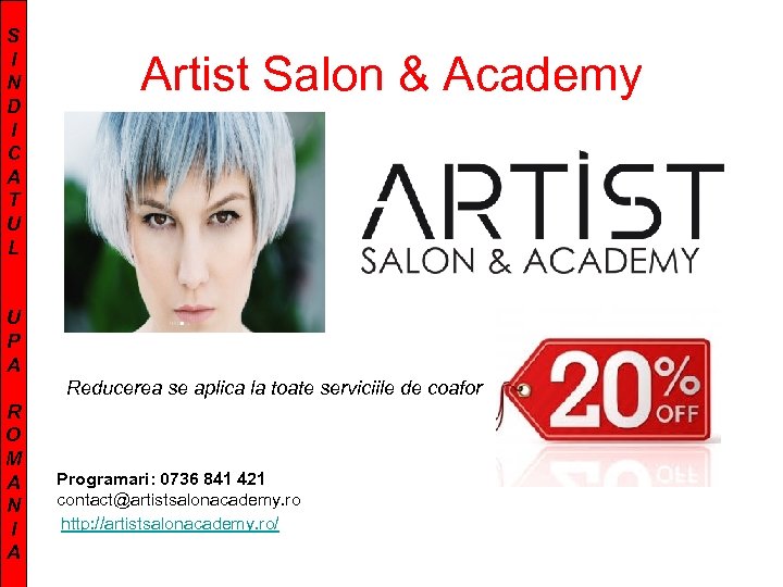 S I N D I C A T U L Artist Salon & Academy