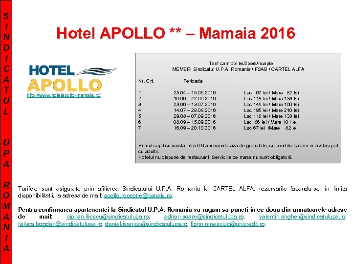 S I N D I C A T U L U P A R