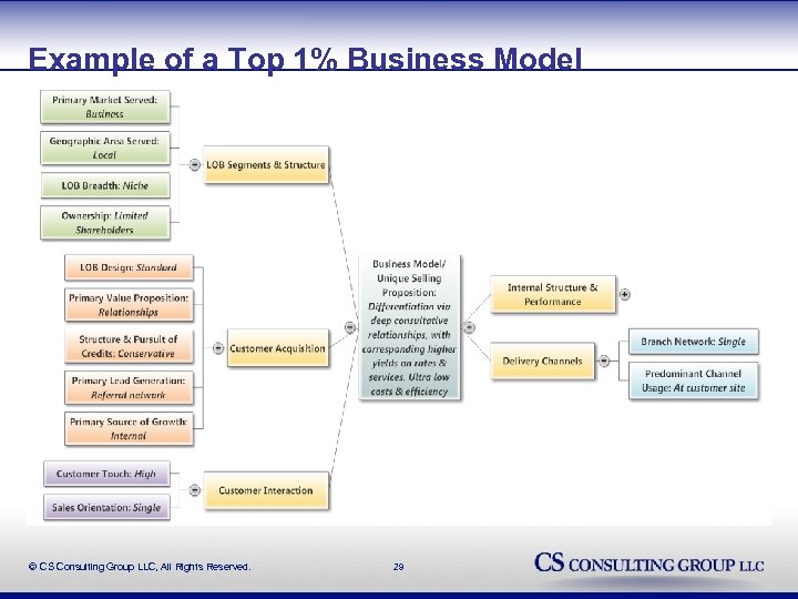 Example of a Top 1% Business Model © CS Consulting Group LLC, All Rights