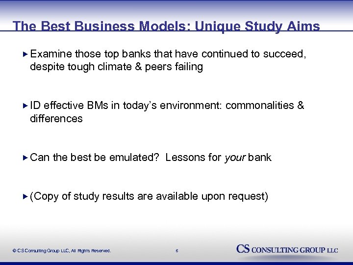 The Best Business Models: Unique Study Aims Examine those top banks that have continued