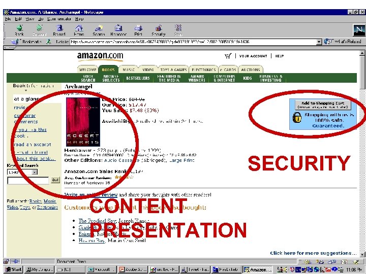 SECURITY Dr. Thomas Tran CONTENT PRESENTATION CSI 5389 (E-Commerce Technologies) 3 