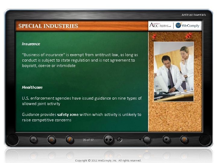 Antitrust Essentials SPECIAL INDUSTRIES Insurance 
