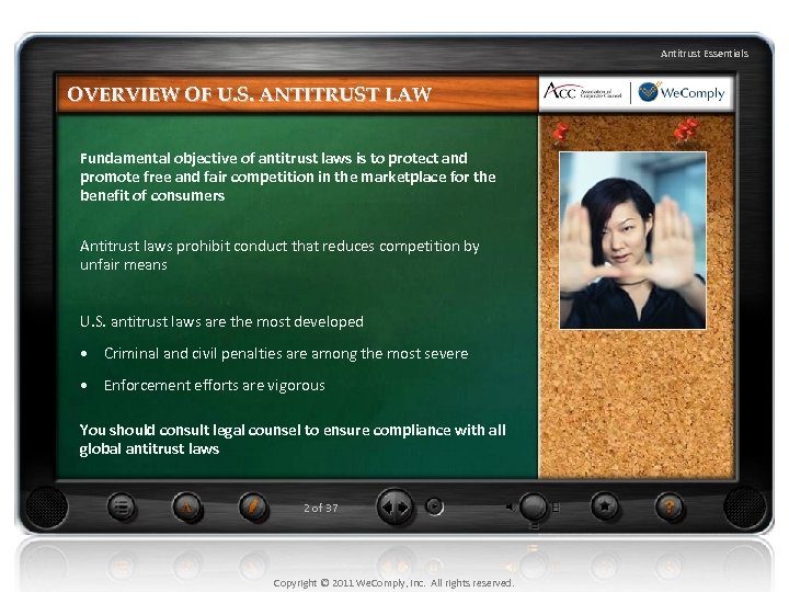 Antitrust Essentials OVERVIEW OF U. S. ANTITRUST LAW Fundamental objective of antitrust laws is