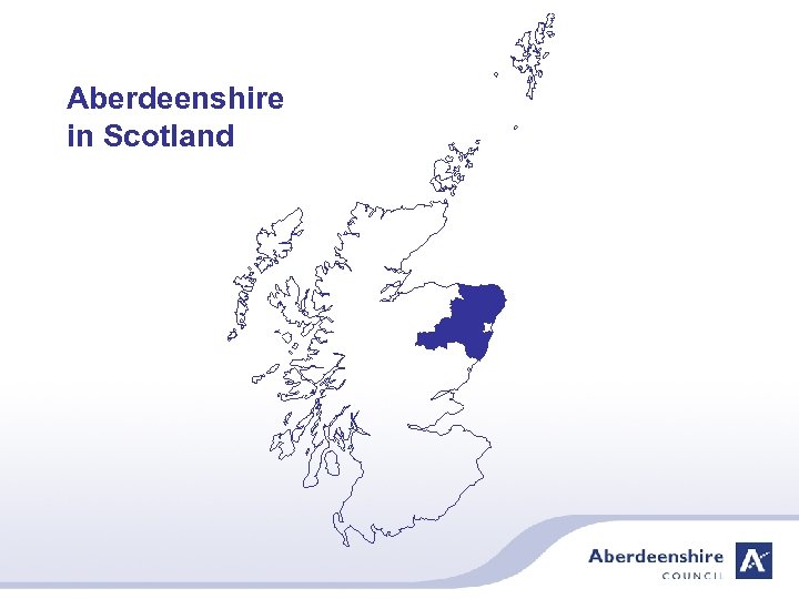 Aberdeenshire in Scotland 