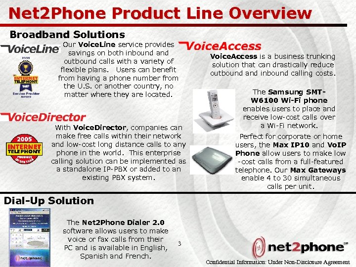 Net 2 Phone Product Line Overview Broadband Solutions Our Voice. Line service provides savings