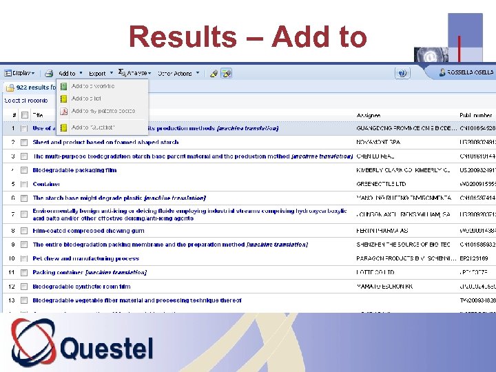Results – Add to 26 