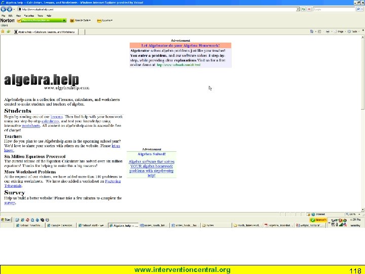 Response to Intervention www. interventioncentral. org 118 