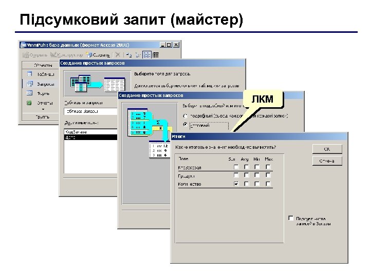 Підсумковий запит (майстер) ЛКМ 