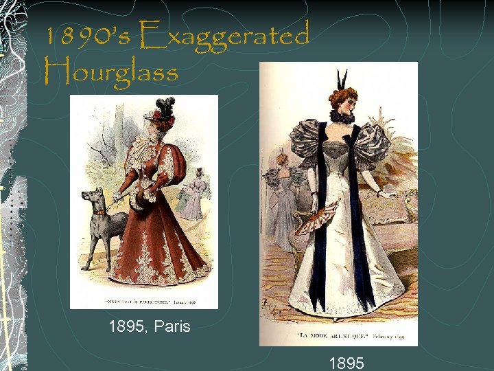 1890’s Exaggerated Hourglass 1895, Paris 1895 