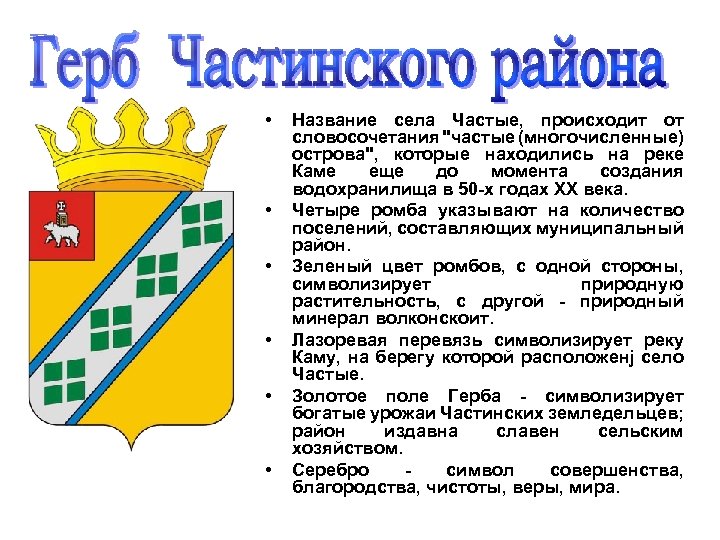 Карта частинского района пермского края с населенными пунктами