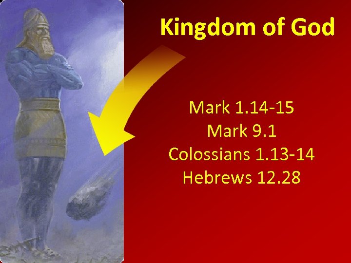 Kingdom of God Mark 1. 14 -15 Mark 9. 1 Colossians 1. 13 -14