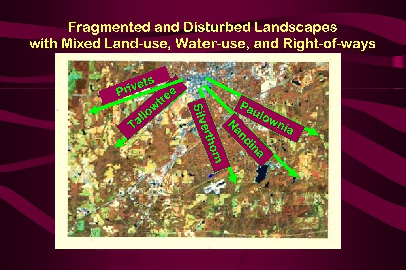 Fragmented and Disturbed Landscapes with Mixed Land-use, Water-use, and Right-of-ways s vet Pri Pa