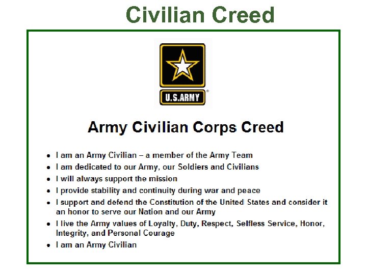 Civilian Creed 