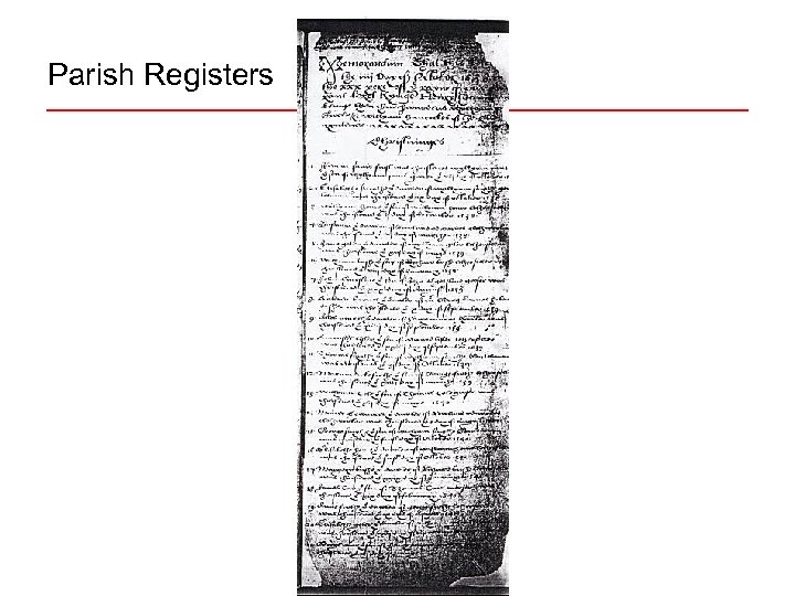 Parish Registers 