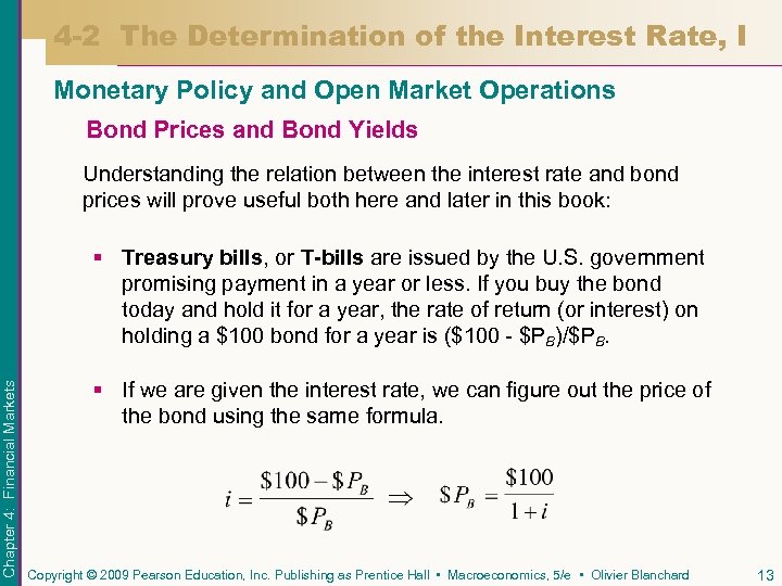 4 -2 The Determination of the Interest Rate, I Monetary Policy and Open Market