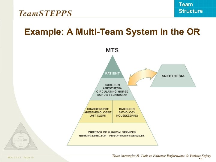 Team Structure Example: A Multi-Team System in the OR Mod 2 06. 1 Page