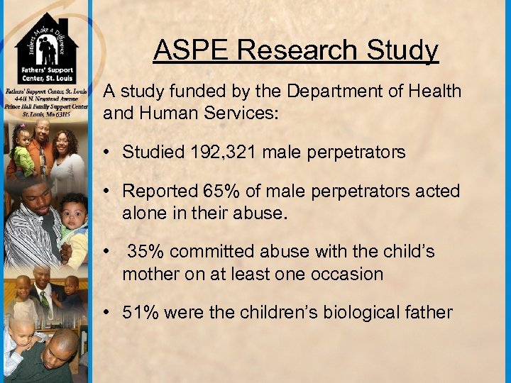 ASPE Research Study A study funded by the Department of Health and Human Services: