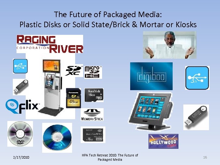 The Future of Packaged Media: Plastic Disks or Solid State/Brick & Mortar or Kiosks