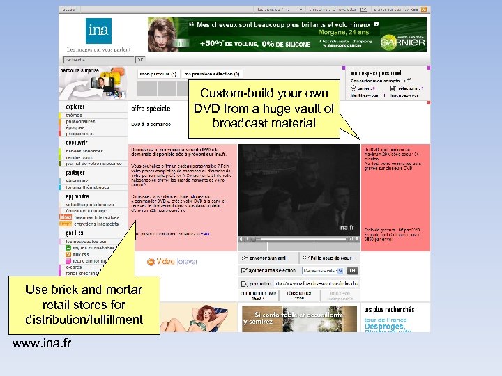 Custom-build your own DVD from a huge vault of broadcast material Use brick and