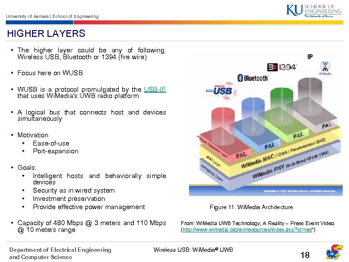 University of Kansas | School of Engineering HIGHER LAYERS • The higher layer could