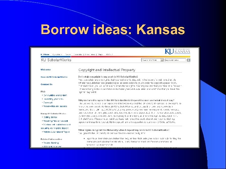 Borrow ideas: Kansas 