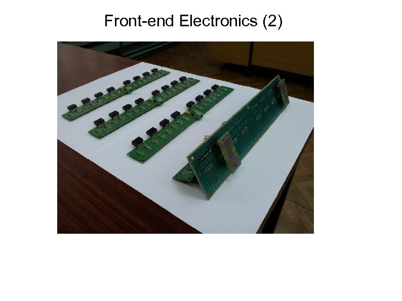 Front-end Electronics (2) 