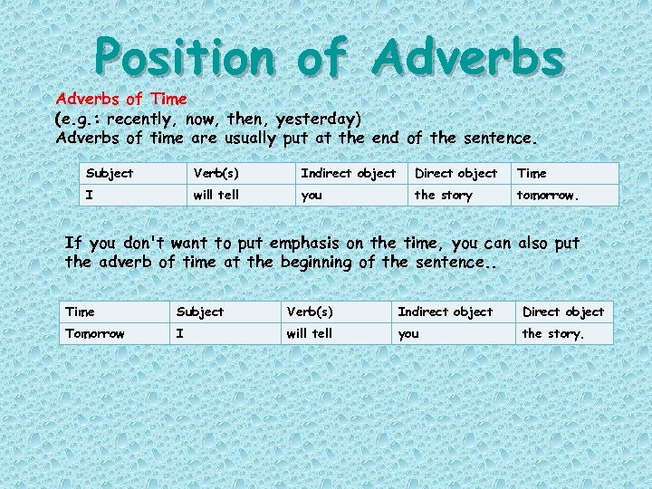 Adverbs Practice Makes Perfect Adverbs We Use