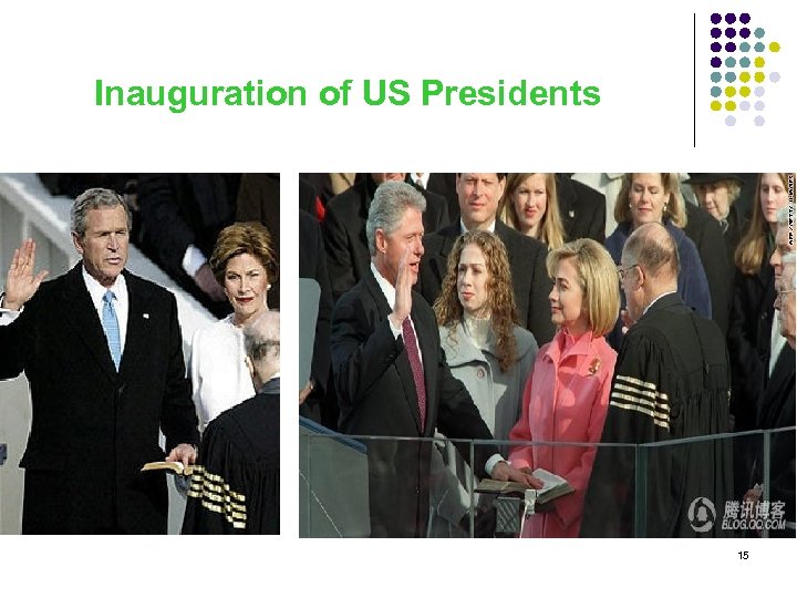 Inauguration of US Presidents 15 