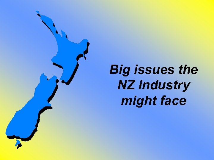 Big issues the NZ industry might face 