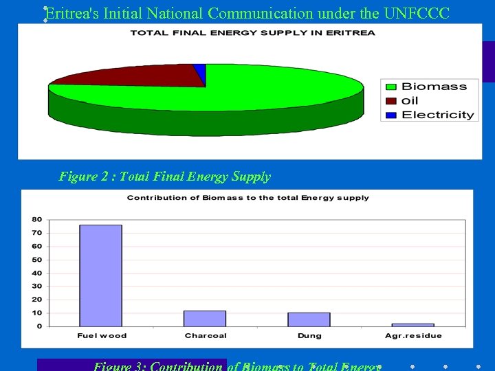 Eritrea's Initial National Communication under the UNFCCC Figure 2 : Total Final Energy Supply