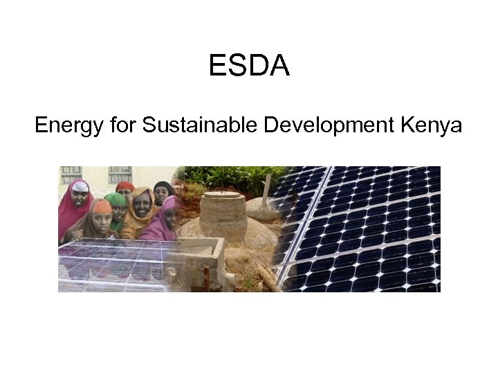 ESDA Energy for Sustainable Development Kenya 