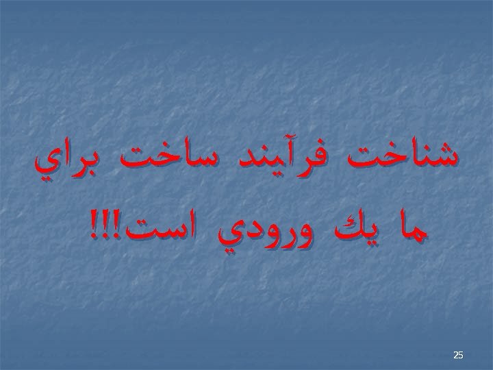  ﺷﻨﺎﺧﺖ ﻓﺮآﻴﻨﺪ ﺳﺎﺧﺖ ﺑﺮﺍﻱ ﻣﺎ ﻳﻚ ﻭﺭﻭﺩﻱ ﺍﺳﺖ!!! 52 