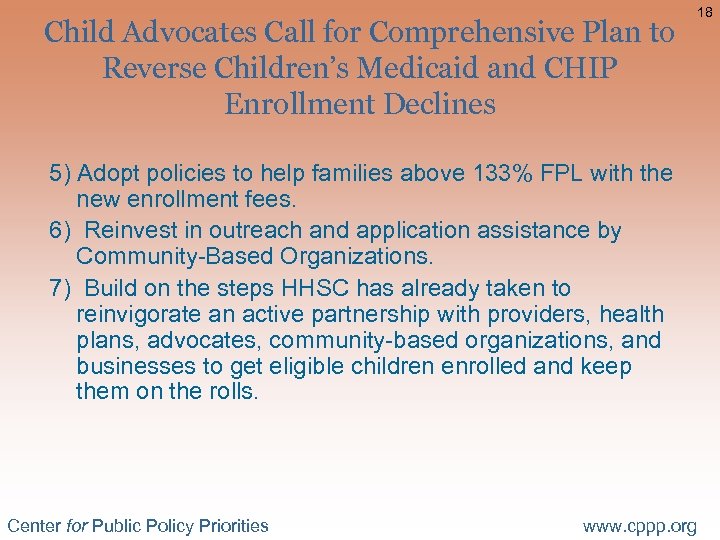 Child Advocates Call for Comprehensive Plan to Reverse Children’s Medicaid and CHIP Enrollment Declines