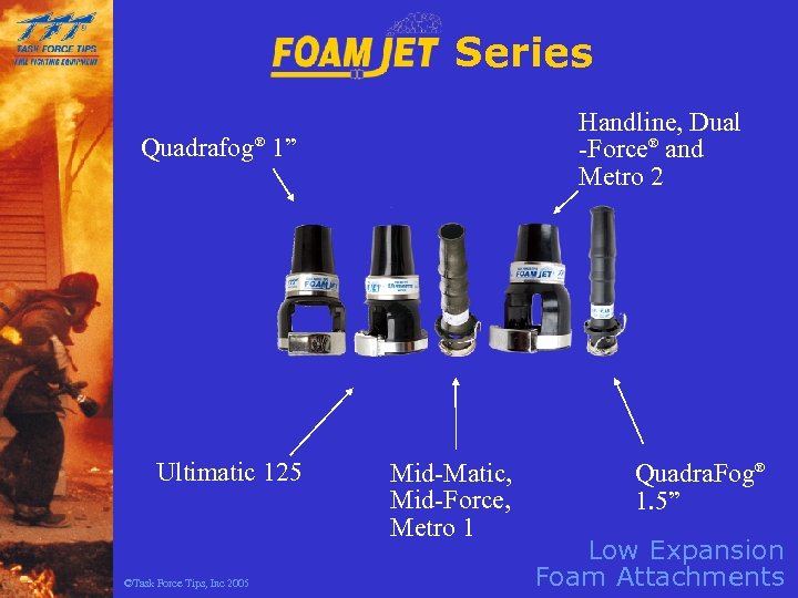 Series Handline, Dual -Force® and Metro 2 Quadrafog® 1” Ultimatic 125 ©Task Force Tips,