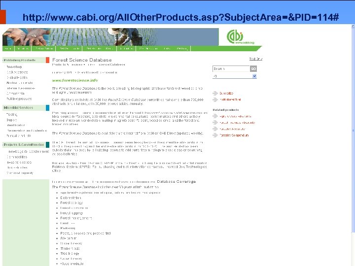 http: //www. cabi. org/All. Other. Products. asp? Subject. Area=&PID=114# 