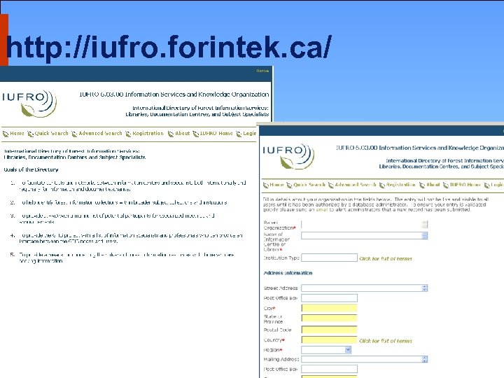 http: //iufro. forintek. ca/ 