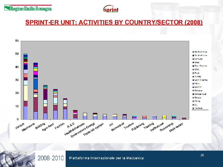 SPRINT-ER UNIT: ACTIVITIES BY COUNTRY/SECTOR (2008) 20 