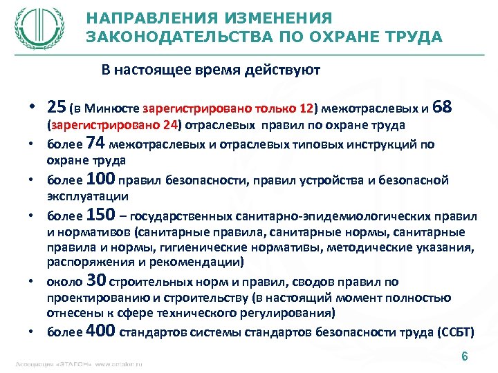 Пересмотр инструкций по охране труда