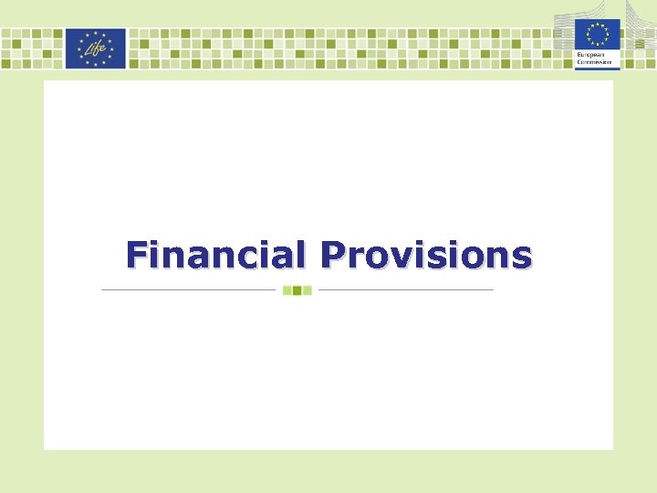 Financial Provisions 