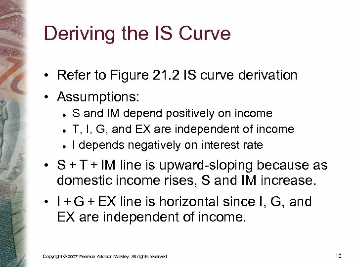 Deriving the IS Curve • Refer to Figure 21. 2 IS curve derivation •