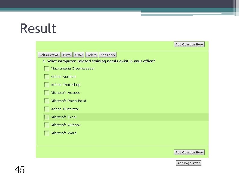 Result 45 