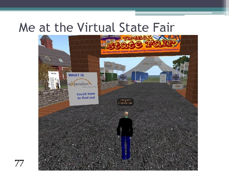 Me at the Virtual State Fair 77 