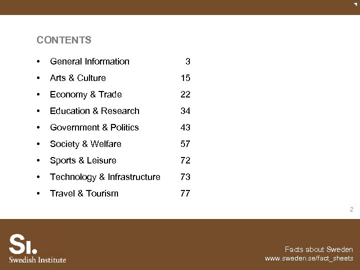 CONTENTS • General Information • Arts & Culture 15 • Economy & Trade 22
