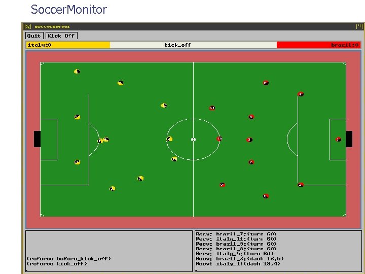 Soccer. Monitor 